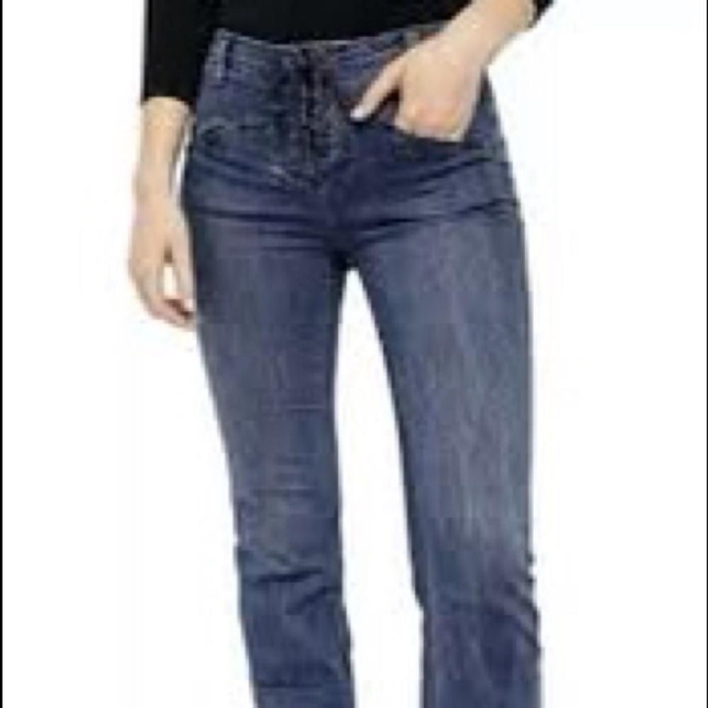 Free People Eva Lace-Up Bootcut Jeans (Bonus Jewelry included ‼️) - Picture 5 of 16
